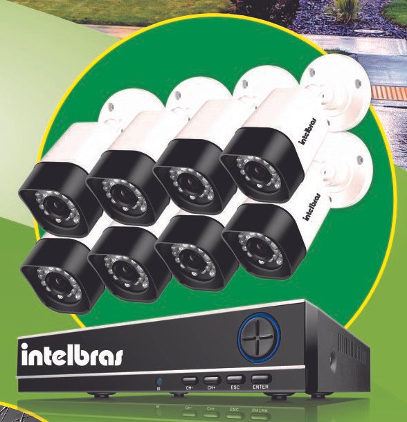 KIT 8 CÂMERAS FULL COLOR 20M